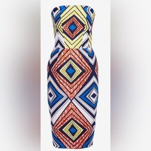 Stella Jean Bustier Wax Dress